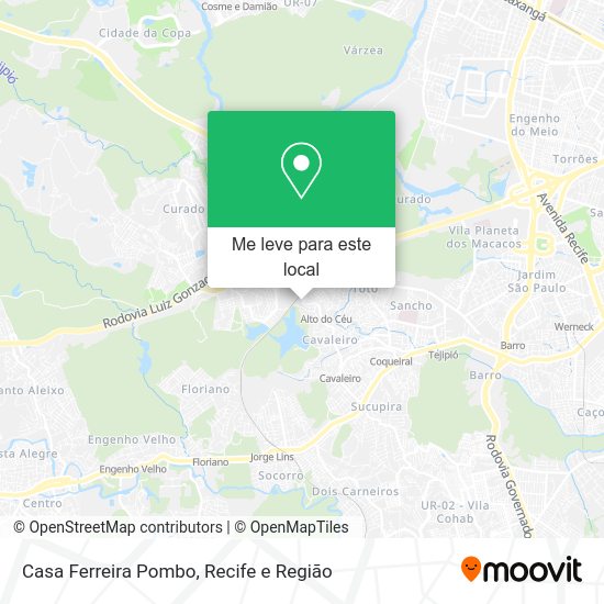 Casa Ferreira Pombo mapa