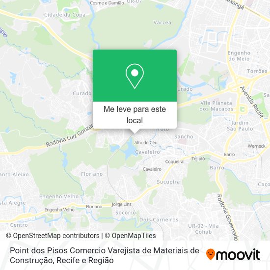 Point dos Pisos Comercio Varejista de Materiais de Construção mapa