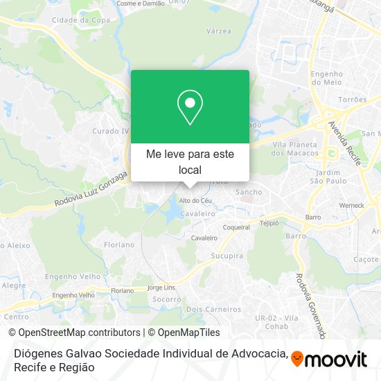 Diógenes Galvao Sociedade Individual de Advocacia mapa
