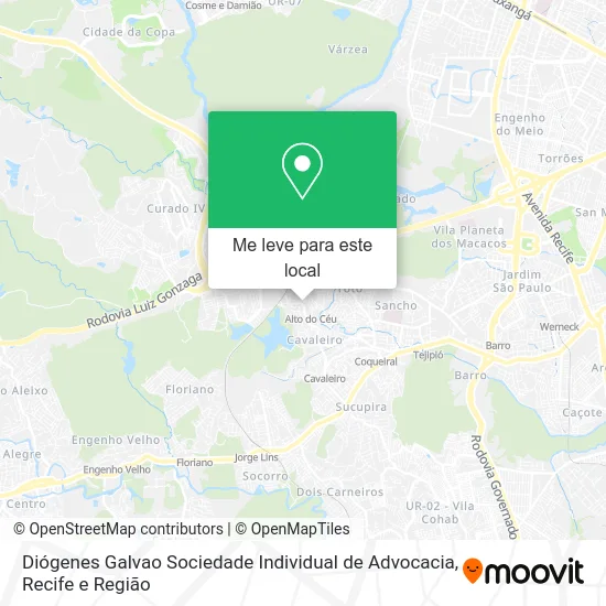 Diógenes Galvao Sociedade Individual de Advocacia mapa
