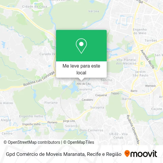 Gpd Comércio de Moveis Maranata mapa