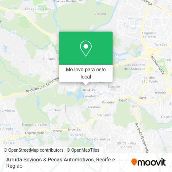 Arruda Sevicos & Pecas Automotivos mapa
