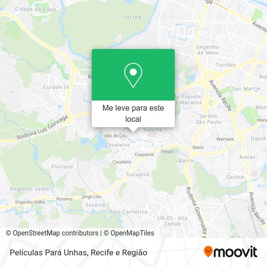 Películas Pará Unhas mapa