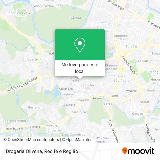 Drogaria Oliveira mapa