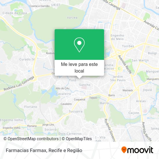 Farmacias Farmax mapa