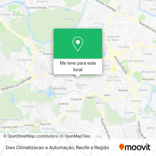 Dws Climatizacao e Automação mapa