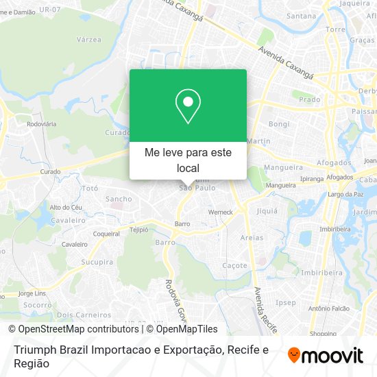 Triumph Brazil Importacao e Exportação mapa