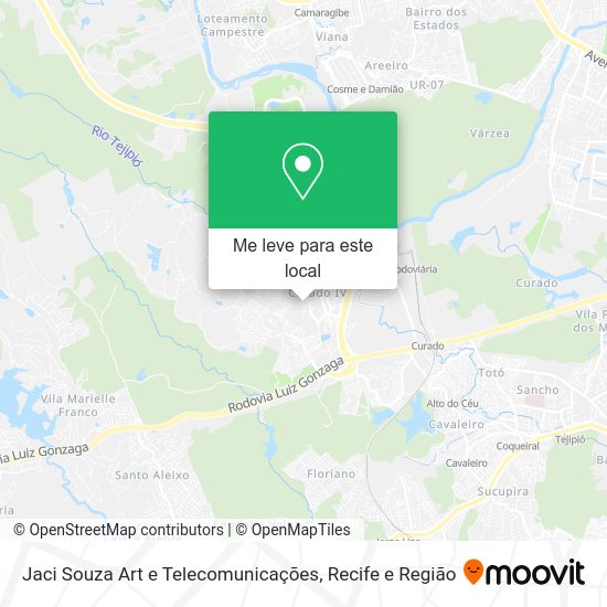 Jaci Souza Art e Telecomunicações mapa