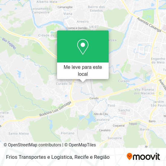 Frios Transportes e Logística mapa