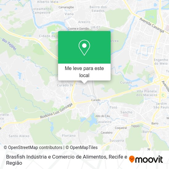 Brasfish Indústria e Comercio de Alimentos mapa