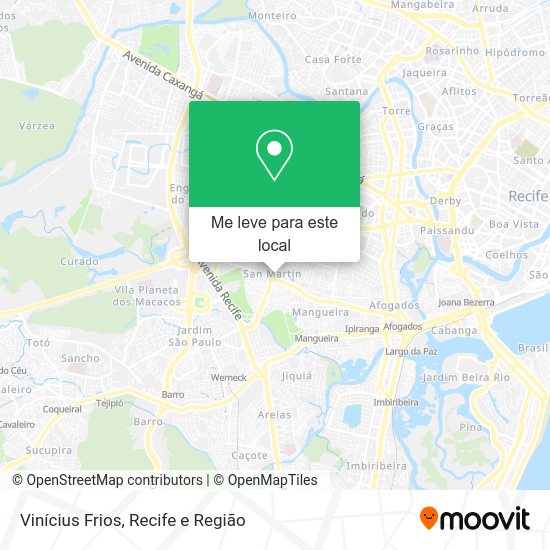 Vinícius Frios mapa