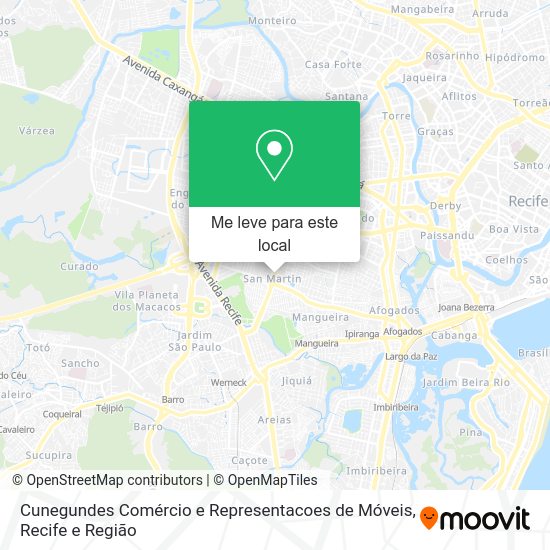 Cunegundes Comércio e Representacoes de Móveis mapa