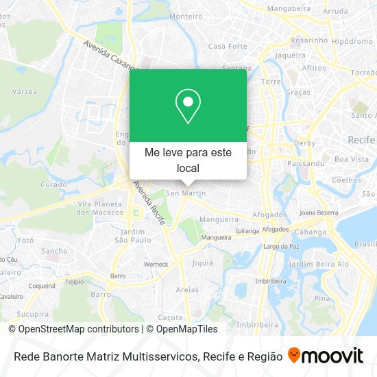Rede Banorte Matriz Multisservicos mapa