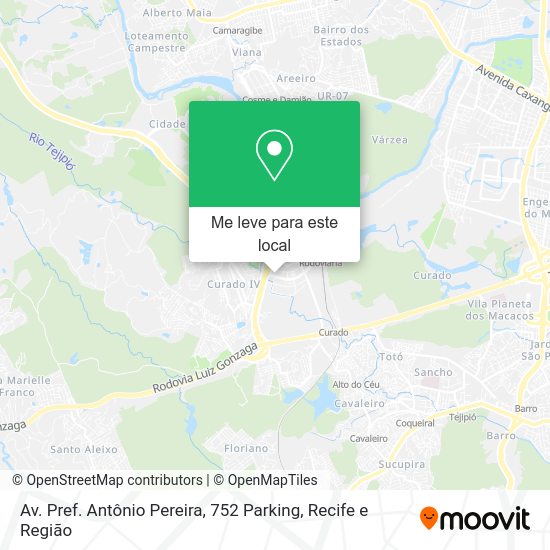 Av. Pref. Antônio Pereira, 752 Parking mapa