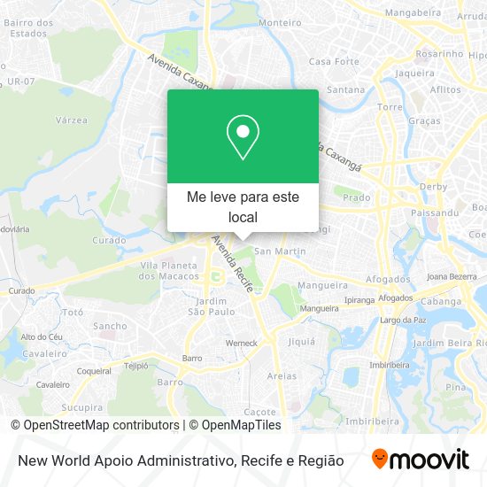 New World Apoio Administrativo mapa