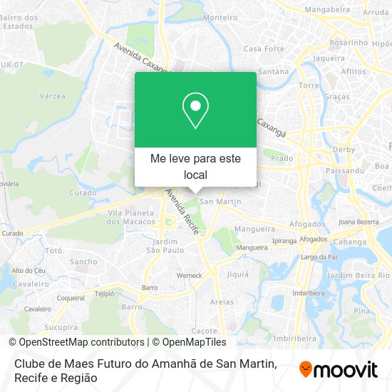 Clube de Maes Futuro do Amanhã de San Martin mapa