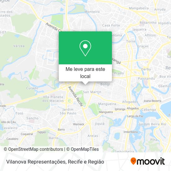 Vilanova Representações mapa