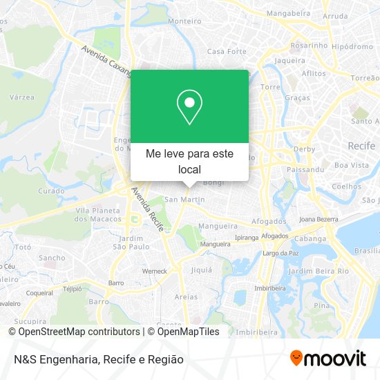 N&S Engenharia mapa