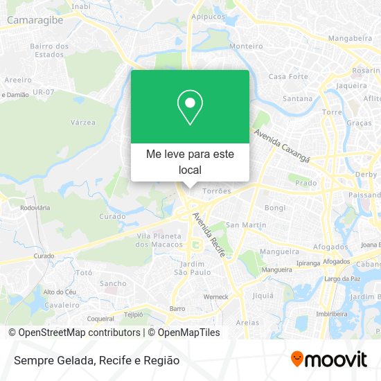 Sempre Gelada mapa