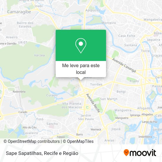Sape Sapatilhas mapa