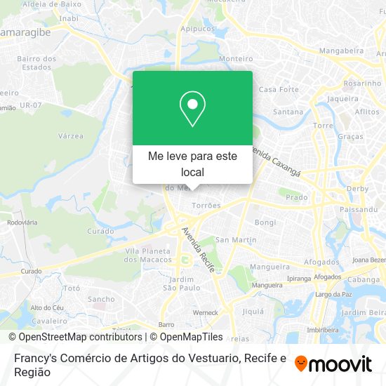Francy's Comércio de Artigos do Vestuario mapa
