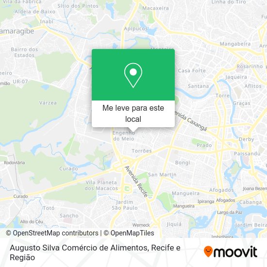 Augusto Silva Comércio de Alimentos mapa