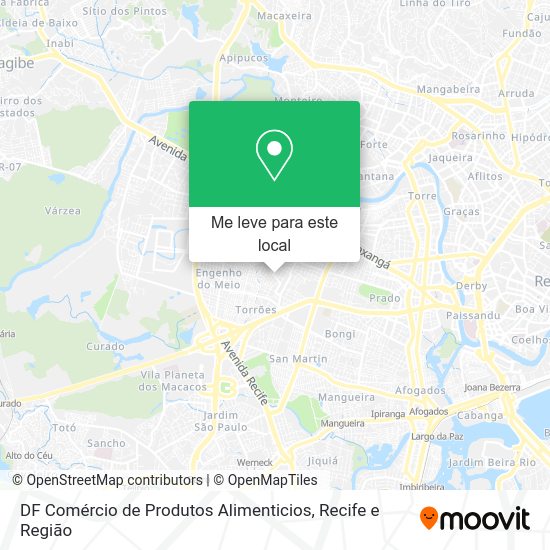 DF Comércio de Produtos Alimenticios mapa