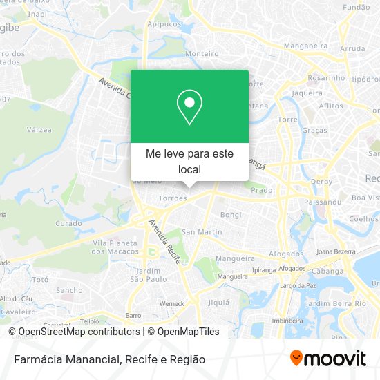 Farmácia Manancial mapa