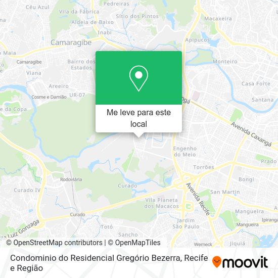 Condominio do Residencial Gregório Bezerra mapa