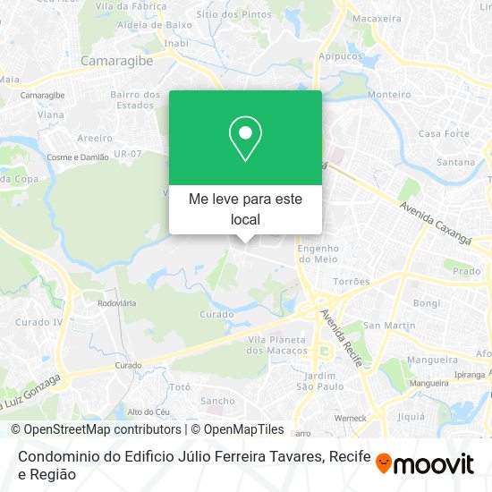 Condominio do Edificio Júlio Ferreira Tavares mapa