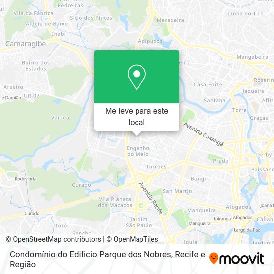 Condomínio do Edificio Parque dos Nobres mapa