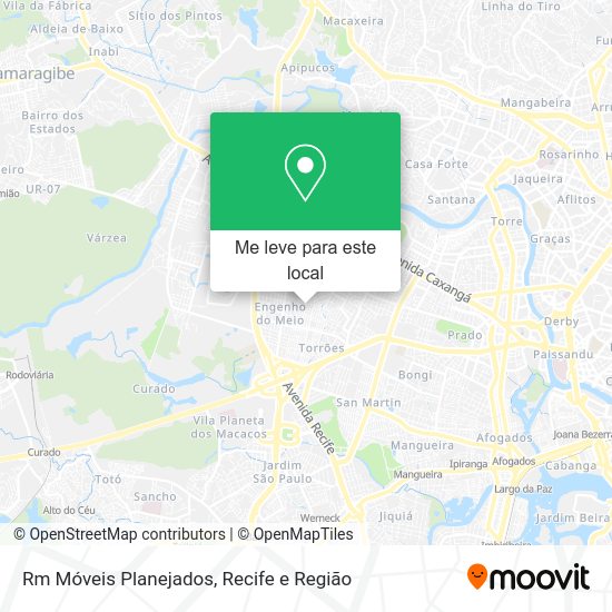 Rm Móveis Planejados mapa