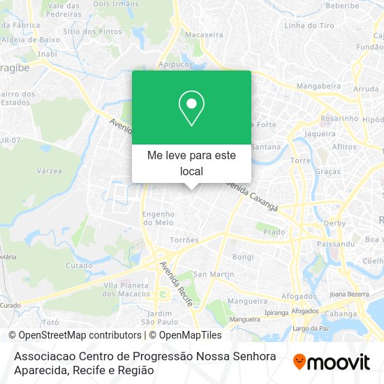 Associacao Centro de Progressão Nossa Senhora Aparecida mapa