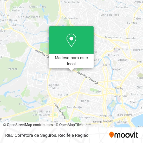 R&C Corretora de Seguros mapa