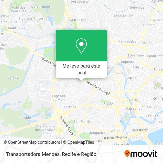 Transportadora Mendes mapa