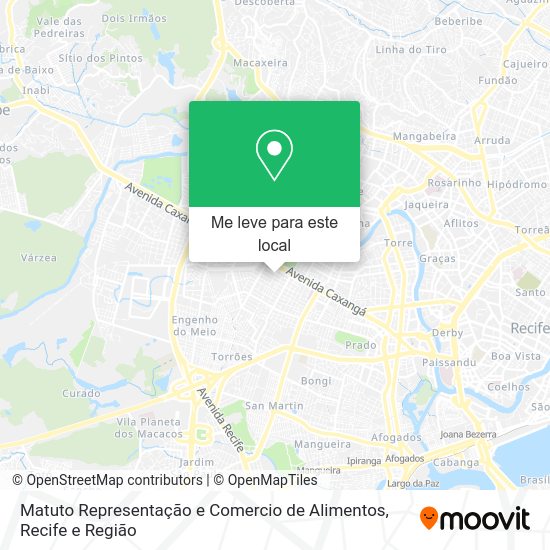 Matuto Representação e Comercio de Alimentos mapa