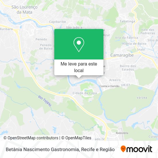 Betânia Nascimento Gastronomia mapa