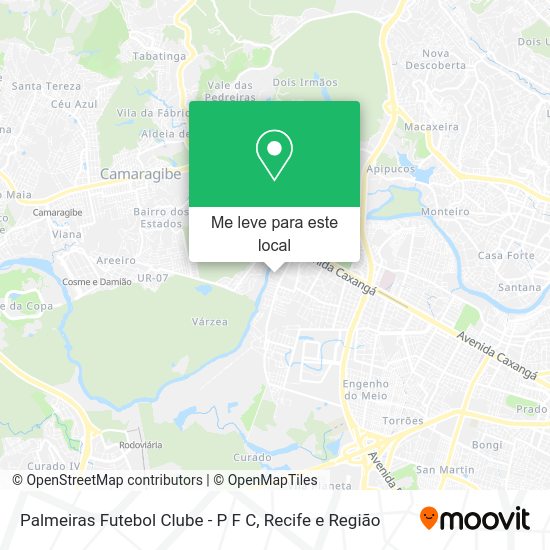 Palmeiras Futebol Clube - P F C mapa