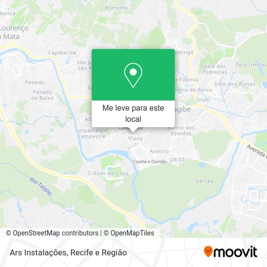 Ars Instalações mapa