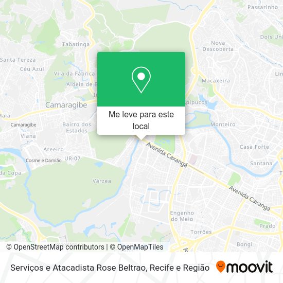 Serviços e Atacadista Rose Beltrao mapa