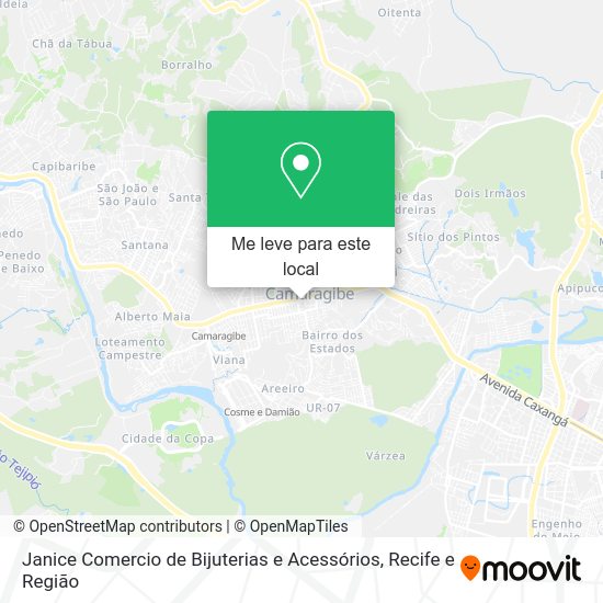 Janice Comercio de Bijuterias e Acessórios mapa