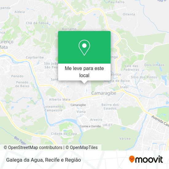 Galega da Agua mapa