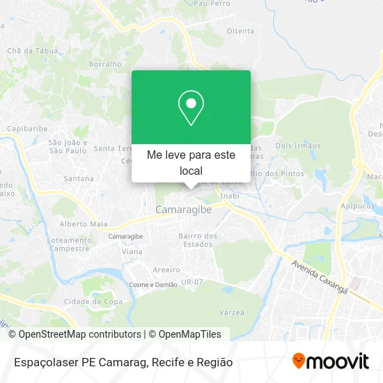Espaçolaser PE Camarag mapa