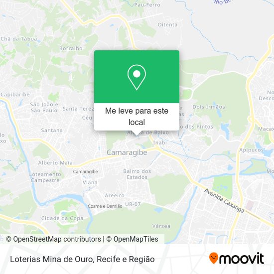 Loterias Mina de Ouro mapa