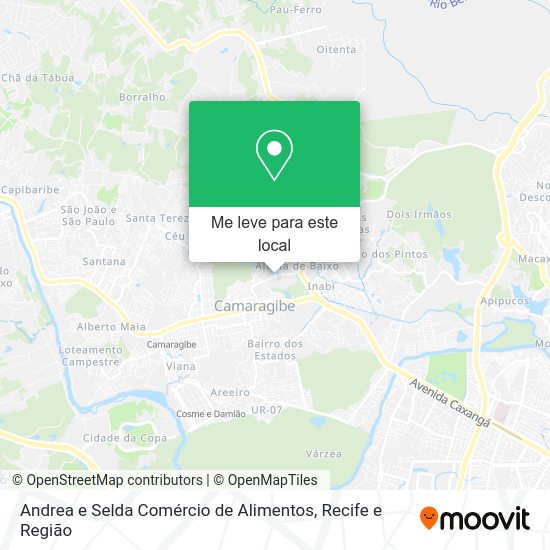 Andrea e Selda Comércio de Alimentos mapa