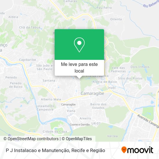 P J Instalacao e Manutenção mapa