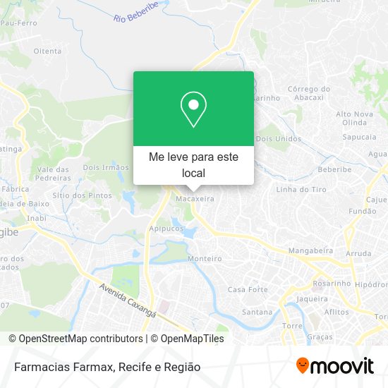 Farmacias Farmax mapa
