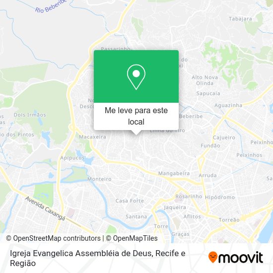 Igreja Evangelica Assembléia de Deus mapa