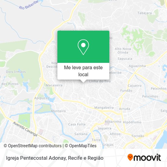 Igreja Pentecostal Adonay mapa