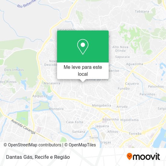 Dantas Gás mapa